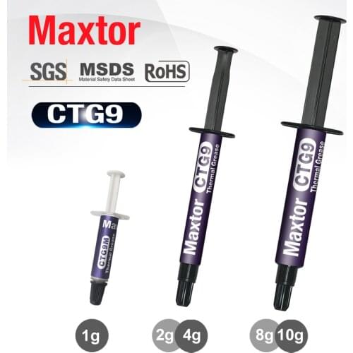Maxtor CTG9 2g 4g 8g 10g 13.5W/m-k Nano thermal grease Paste Compound Silicone For CPU Heatsink Processor GPU Cooling