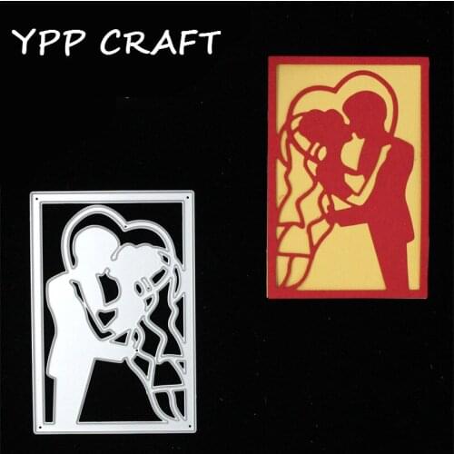YPP CRAFT Get Married Metal Cutting Dies Stencils for DIY Scrapbooking Stamp/photo album Decorative Embossing DIY Paper Cards