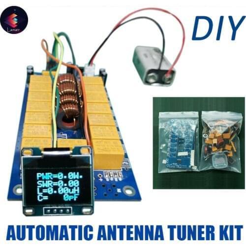 Tuner ATU-100 Automatic Antenna DIY Kits 1.8-50MHz mini by N7DDC 7x7 +0.96 Inch OLED Firmware Programmed+OLED 1PCS