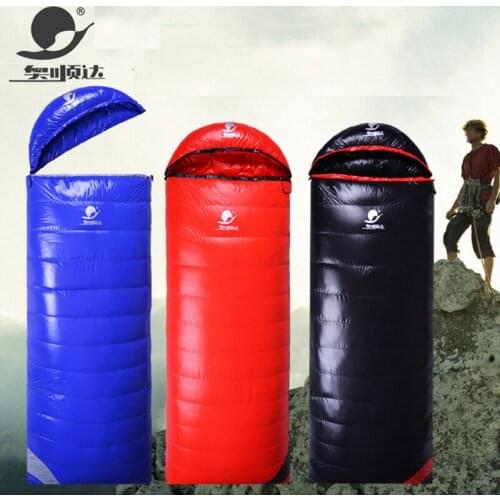 White Goose Down 2500/2800/3000g Filling Can Be Spliced Camping Comfortable Breathable Down Sleeping Bag