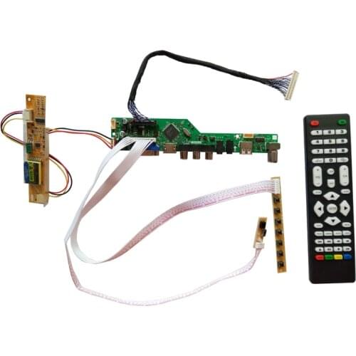 T.V56.031 New Universal HDMI USB AV VGA ATV PC LCD Controller Board for 15inch 1400x1050 B150PG01 CCFL LVDS Monitor Kit