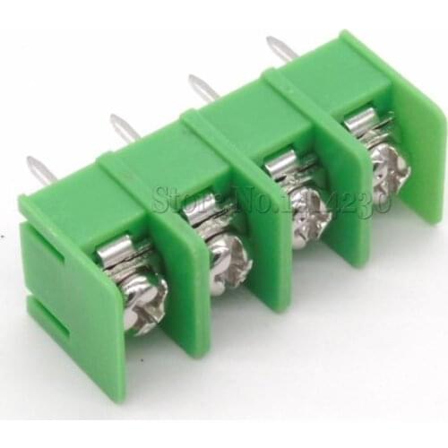 10Pcs KF7.62-4P 7.62mm pitch connector pcb screw terminal block connector 4pin