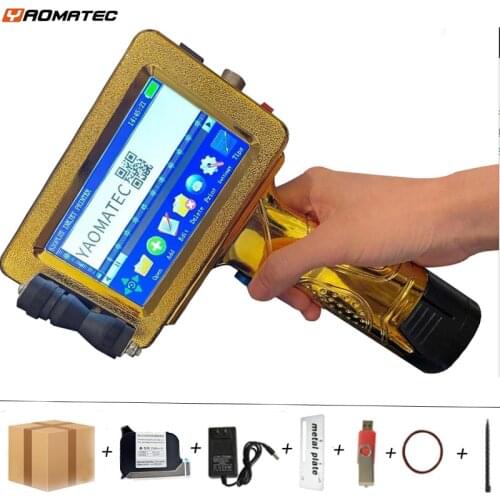 24 languages 12.7mm variable QR Bar batch code date number logo expiry date label hand jet handheld thermal inkjet TIJ printer