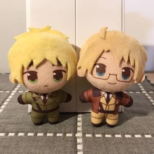 Anime APH Cartoon Hetalia: Axis Powers Cosplay Prop Keychain Cute Plush Doll Toy Pendant for Women Men Decor Keyring