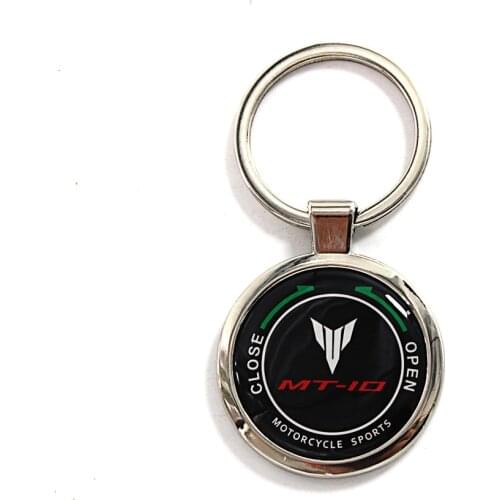 Motorcycle keychain key Ring with logo for Yamaha MT10 MT-10