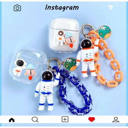 Cute Space Series Earphone Cover for JBL TUNE 225TWS Case Astronaut Bluetooth Earphone Case for JBL T220TWS Wireless Portable