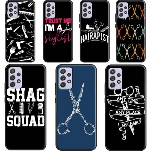 Hairdresser Barber Scissors Case For Samsung A72 A52 A42 A32 A12 A70 A50 A40 A30 A10 A20 S A11 A41 A51 A71 A21S Cover