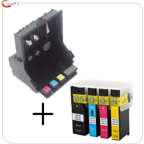 Ink cartridge +Printhead Compatible for Lexmark 100 Series Pro205 Pro208 Pro209 Pro705 Pro708 Pro715 Pro805 Pro901 Pro905 Pro915