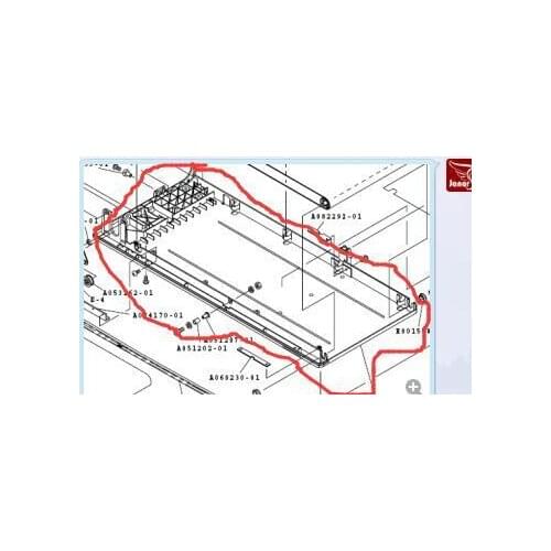 D004607-01 / D004607 Noritsu QSS28/29/31 minilab CONVEYOR FRAME