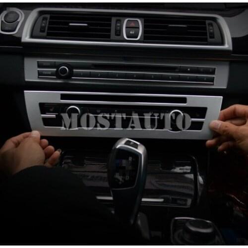 For BMW 5 Series F10 F11 Inner Console Air Conditioner & CD Panel Cover 2011-2016 2pcs Car Accessories Interior Car Decor