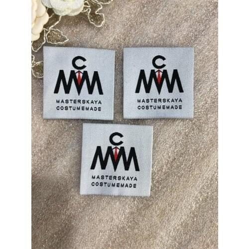 Free shipping Customeized Logo Woven Labels Hand Made Labels Tags Washable Garment For Clothes