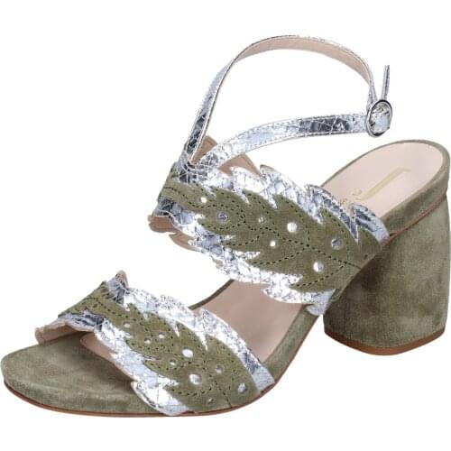 JEANNOT sandals women suede green