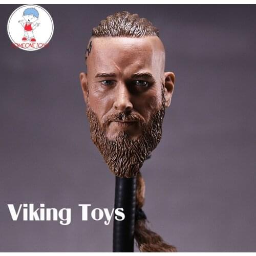 1/6 Scale Male Soldier Head Sculpt Viking Travis Fimmel for Military Muscle Body Figrues