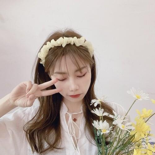 Fashion Silk Fabric headband 2020 New Lattice Elastic Hair bands Rubber Band Accessories For Women Girls New 2020 Headdress