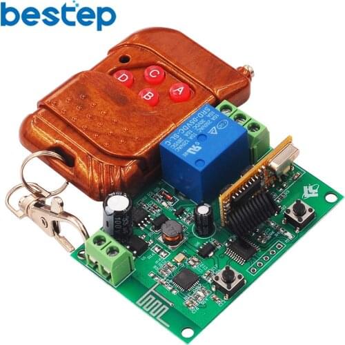 Wifi Remote Relay Module Mobile Phone App Remote Control +433M Wireless Remote Control Switch 8-80V