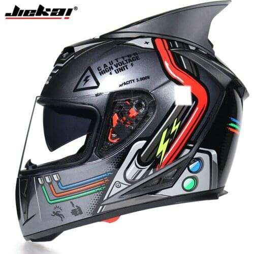 Full Face Helmet Motorcycle Inner Sun Visor Hilldown Off Road Motorcycle Helmet Dirt Bike ATV Kids Summer Riding DOT Certified