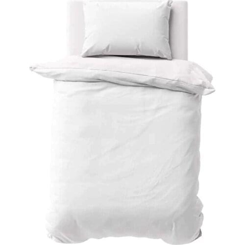 Scrub 100 Cotton White Single Double Quilt Cover and Pillow Case 237960566