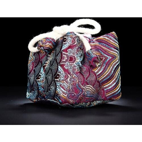 Cotton Linen Storage Bag Teacup Teapot Jar Pack Handmade Palace Bags Teaware Sack Holder Chinese Kung Fu Tea Set Accessories