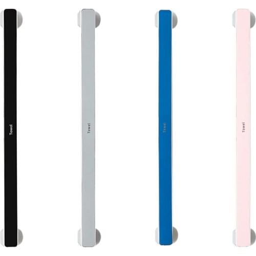 Towel Rack Free Punching Toilet Bathroom Suction Cup Hook Towel Rack Shelf Wall-Mounted Towel Bar Finishing Rack