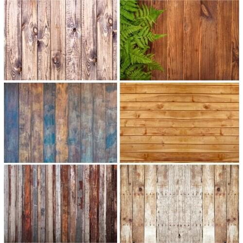 SHENGYONGBAO Vinyl Custom Wood Board Photography Backdrops Props Wooden Plank Floor Photo Studio Background 201119MKB-02