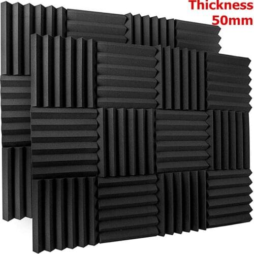 250x250x50mm Acoustic Foam Panels Studio Soundproofing Wedge Sound Proof Padding Acoustic Treatment Foam Sealing Strip