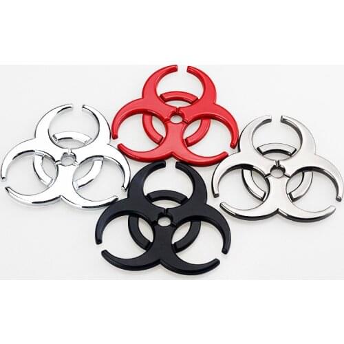 1X 3D Metal Car Stickers Body Sticker Tail emblem decal Badge for Umbrella Resident Evil Crisis Protection Umbrella car sticker