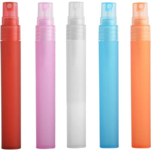 10ml Empty Plastic Perfume Bottle Portable Atomizer Spray Tube Mini Travel Refillable Bottle Empty Creative Spray Tube