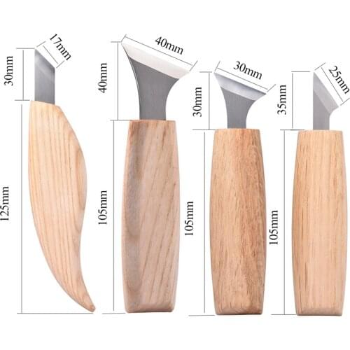 7pcs Woodcarving Chisels Set Carving Tools Kit Carving Cutter Polishing Wax Sharpening Leather Bag DIY Woodworking Hand Tool