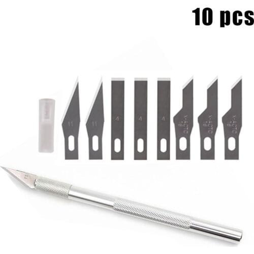 BINOAX 9 Blades Non-Slip Wood Carving Tools Fruit Food Craft Sculpture Engraving Knives Scalpel DIY PCB Repair Cutting Tools