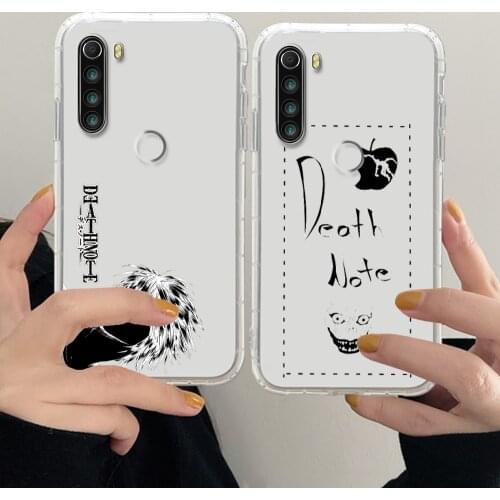 Death Note Phone Case For Xiaomi Redmi Note 7 7A 8 8T 9 9A 9S 10 K30 Pro Ultra transparent painting hoesjes art waterproof