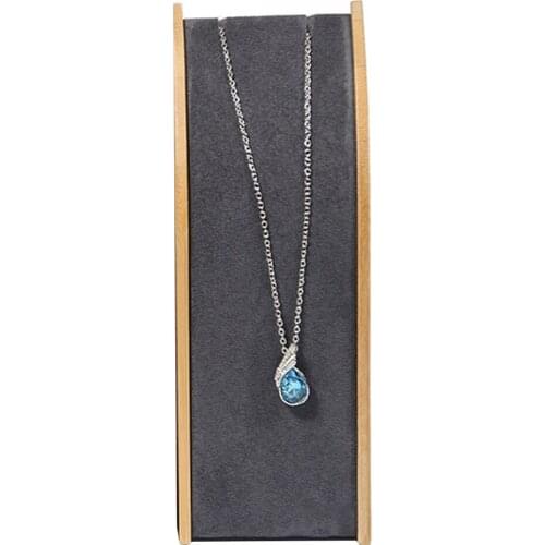 Wooden Jewel Display Stand Bust Organizer Hanger Storage Display Home Jewelry Store Supplies