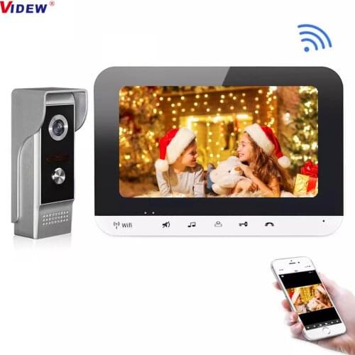 VIDEW Video Doorbell WiFi Door Entry System IOS/Android App Remote Unlock Home Access Control Video Door Phone Intercom