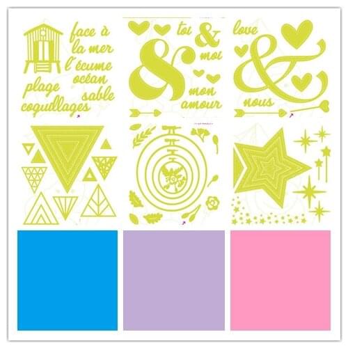 French metal die cuts metal die cutting dies scrapbooking embossing folder suit for sizzix fustella big shot cutting machine 122