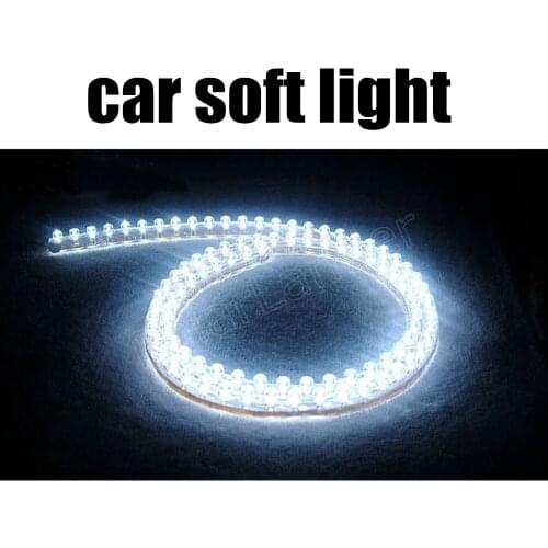 2pcs 96cm 96leds flexible strip lights car LED strip light car decoration 12V 5W best quality new arrival