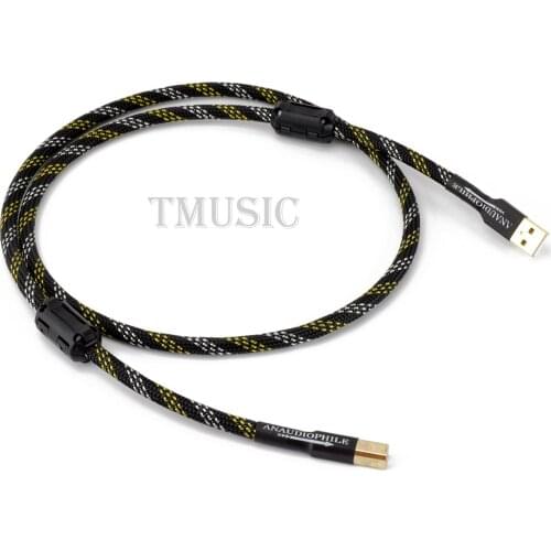 HIFI USB Cable 4N OFC USB Type A To B Data Cable HiFi USB Audio Video Cable DAC PC Laptop
