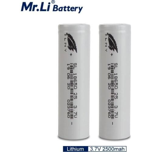 18650 3.7V 2500mAh Lithium Rechargeable Battery Power 3C-5C Battery Suitable For EV Battery replacement Electric tool