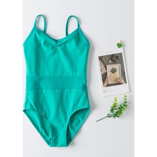 Summer Kids Camisole Gymnastic Leotards Backles For Girls Gymnastics Dancewear Toddler Girl Dancing Clothes Dance Bodysuit Stage