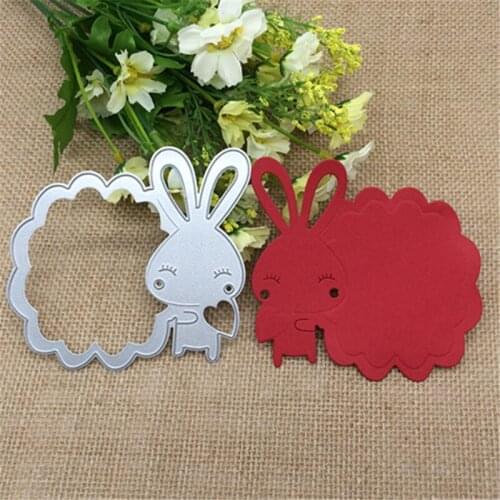 Cute Rabbit Metal Cutting Dies Stencil Scrapbooking Photo Album Card Paper Embossing Craft DIY