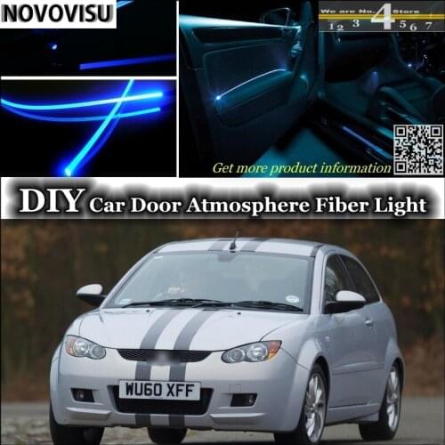 NOVOVISU For Proton Satria / Neo interior Ambient Light Atmosphere Fiber Optic Band Lights Inside Door Panel illumination Tuning