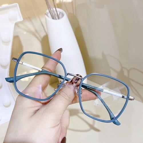 Optical Glasses Frame Women Men Square Fashion Eyeglasses Frames Metal Spectacles Clear Lenses Glasses Simple Comfortable Oculos