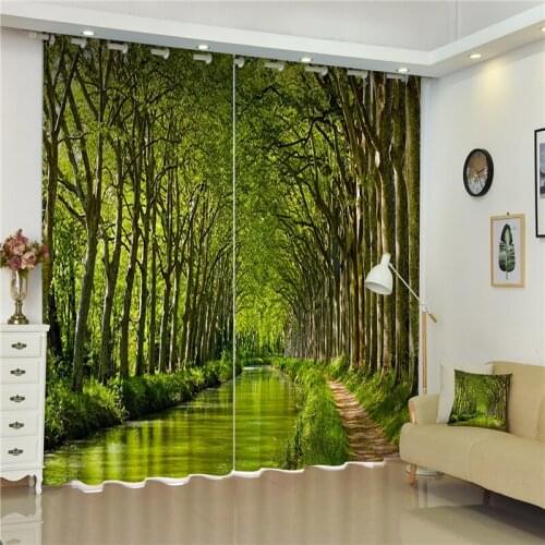 Customized Lavender Luxury 3D Blackout Window Curtain Drapes For Living room Bed room Hotel Wall Tapestry Cortinas