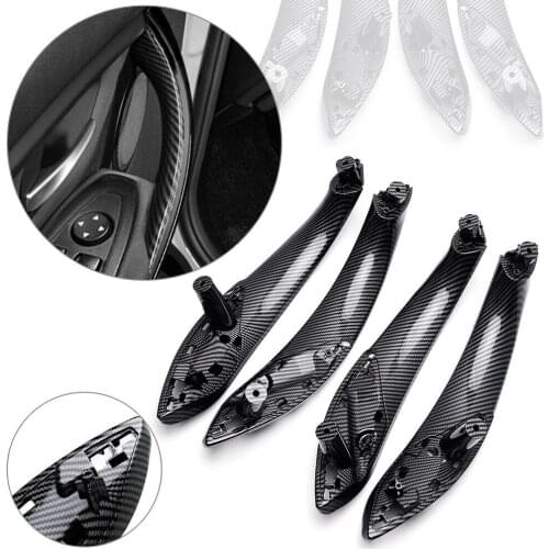 Suitable for BMW F30 F35 F80 3 series 2013 -2018 carbon fiber style 4PCS car ABS inner door handle decorative cover