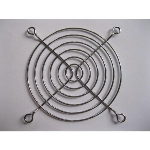 5 pcs DC Fan Grill Protector Finger Guard Silver Metal for 92x92mm Fan Use