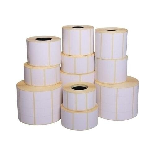 Thermal Barkode Sticker 70x55mm Thermal Label Sticker Paper Supermarket Price Blank Label Direct Print