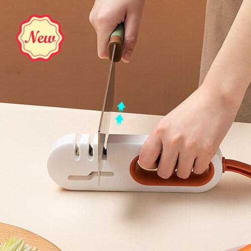 NEW Knife Sharpener professional Kitchen tools accessories gadgets whetstone diamond sharpening stone grinding scissors wet 4in1