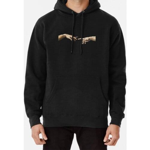 Joint Pass - The Creation Of Adam Hoodie Michelangelo Hands Touching The Creation Of Adam Weed Joint Blunt Smoke Smoking