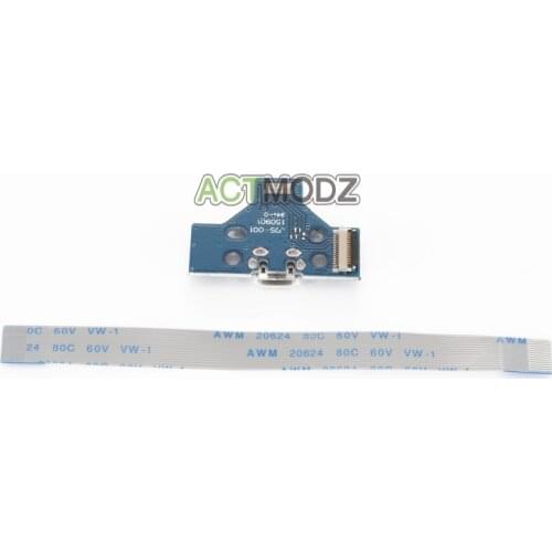 Repair Parts 14 PIN USB Charger Charging Port PCB Board For PS4 Controller Blue