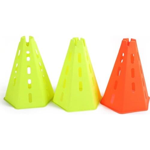 2pcs 30cm hexagon hollow out sign barrel with hole barrier sign pole can be combined to remove hurdle obstacles