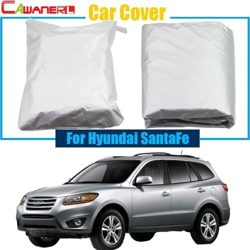 Cawanerl Full Car Cover Anti UV Snow Sun Rain Resistant Protector Cover Dustproof For Hyundai Santa Fe Free Shipping