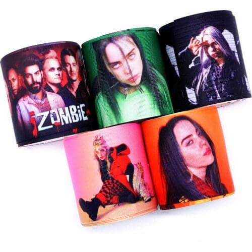 Free shipping 50 yard cartoon printed grosgrain ribbon 32610